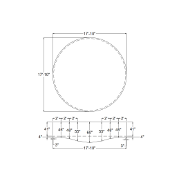 Custom 27 Mil 18' InGround Pool Liner Drawing# 2026-LLP-30603