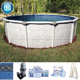 15' Round 54" Deep Mediterranean Pool 