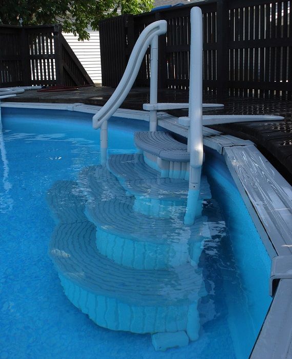 H Pool Step Confer Curve CCX-AG In-Pool Step - Pools Above Ground